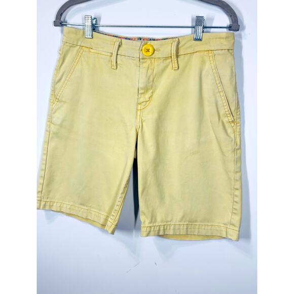 Levi Twill Yellow Shorts Denim Shorts Colorful Casual Mom Preppy Women's Size 6 - Picture 1 of 7